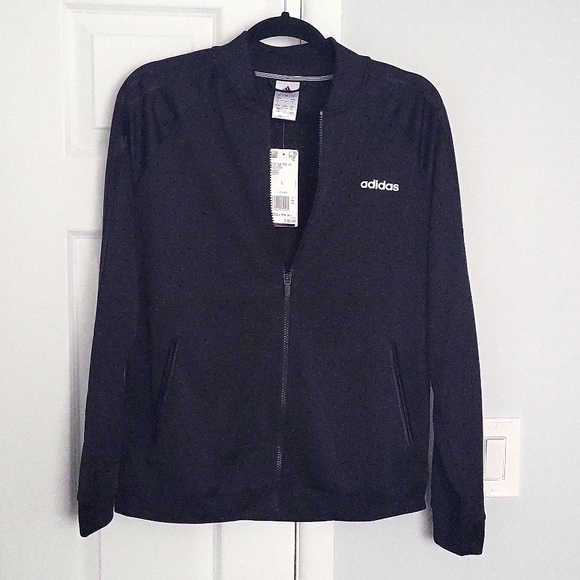 adidas Jackets & Blazers - NWT Adidas black w Drizzle TRK JKT